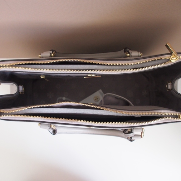 Tory Burch Robinson Double Zip-Dust StormLarge - Picture 5 of 8